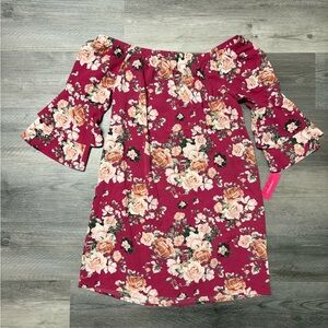 Target Xhilaration Floral Off-Shoulder Dress